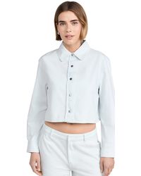 Vince - Spring Twill Cropped Shirt - Lyst