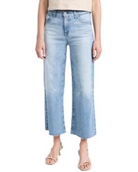 AG Jeans - Saige Wide Leg Crop Jeans - Lyst