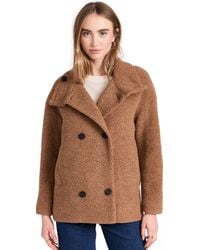 Harris Wharf London - Cropped Funnel Jacket Boucle Jacket - Lyst