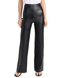 Commando - Faux Leather Wide Leg Pants - Lyst