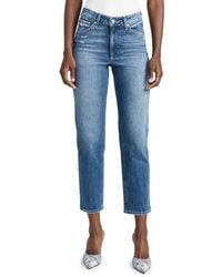 PAIGE - Sarah Straight Ankle Jeans - Lyst