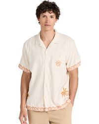 Marine Layer - Embroidered Resort Shirt - Lyst