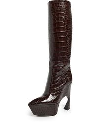 Victoria Beckham - Sculptural Wedge Boots - Lyst