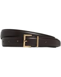 FRAME - The Leather Square Buckle Belt - Lyst