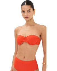 STAUD - Jo Balconette Bikini Top - Lyst