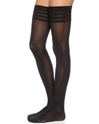 Wolford - Velvet De Luxe 50 Stay Up Tights - Lyst