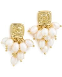 Luv Aj - The Seychelles Pearl Statement Studs - Lyst