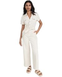 PAIGE - Anessa Puff Sleeve Jumpsuit - Lyst