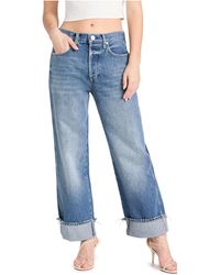 AMO - Sonia Cuffed Jeans - Lyst