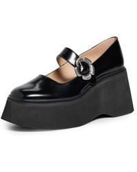 COACH - Tea Rose Platform Mary Jane Flats - Lyst