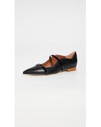 Malone Souliers Maureen 10 Leather Flats - Black