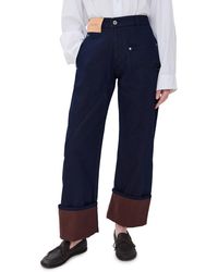 JW Anderson - Turn Up Twisted Workwear Jeans - Lyst