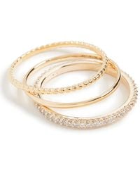 Shashi - Aura Ring Set - Lyst