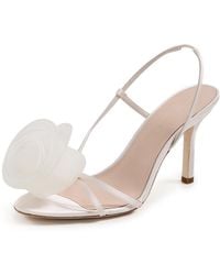 Loeffler Randall - Steph Organza Flower Heeled Sandals - Lyst
