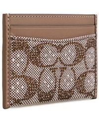 COACH - Crystal Signature Jacquard Essential Card Case - Lyst