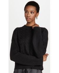 Victor Glemaud Cable Knit Jumper - Black