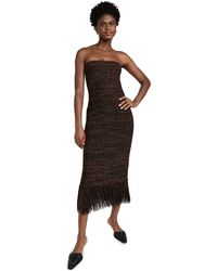 FRAME - Boucle Fringe Dress - Lyst