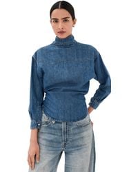 A.W.A.K.E. MODE - A. W.A. K.E. Mode Back To Front Denim Shirt - Lyst