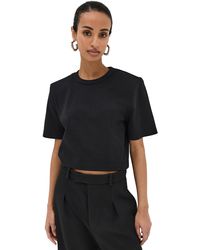 Wardrobe NYC - Wardrobe. Nyc Crop Houder Pad T-hirt Back - Lyst