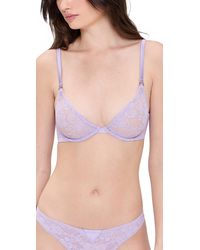 Fleur du Mal - Le Stretch Lace Demi Bra - Lyst