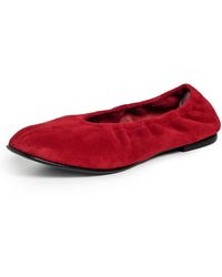 Jonathan Simkhai - Danna Soft Elasticized Suede Ballet Flats - Lyst