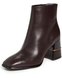 Tory Burch - Leather Ankle Boots 75Mm - Lyst
