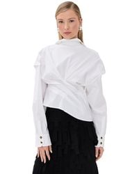 A.W.A.K.E. MODE - A. W.A. K.E. Mode Twisted Shirt - Lyst