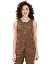 Little Lies - Bow Pattern Vest - Lyst