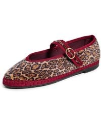 Flabelus - Pierre Leopard Mary Jane Flats - Lyst