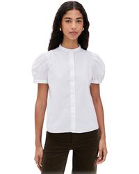 FRAME - The Gathered Top - Lyst