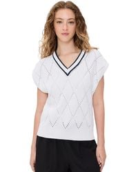 Varley - Beaton Diamond Knit Pullover - Lyst