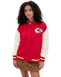 Terez - Chiefs Colorblock Bomber Jacket - Lyst