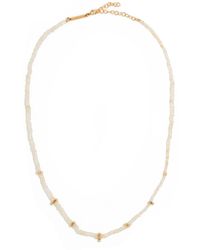 Zoe Chicco - 14k Fire Opal Rondelle Bead Diamond Necklace - Lyst