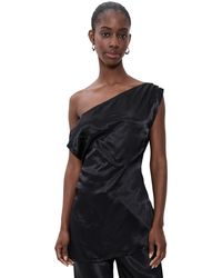 Vrg Grl - Camille Satin Tunic Top - Lyst