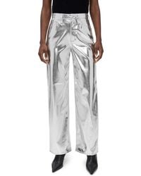 Rag & Bone - Logan Faux Leather Wide Leg Pants - Lyst