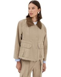 3.1 Phillip Lim - Cropped Flounce Combo Jacket - Lyst