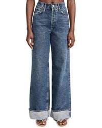 Agolde - Dame High Rise Wide Leg Jeans - Lyst