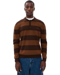 Rhythm - Ventura Stripe Knit Polo - Lyst