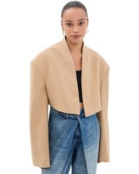 A.W.A.K.E. MODE - A. W.A. K.E. Mode Cropped Tuxedo Jacket - Lyst