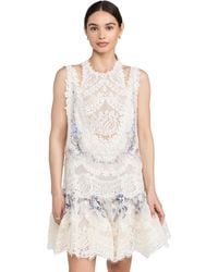 Zimmermann - Natura Lace Patch Mini Dress - Lyst