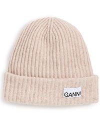 Ganni - Rib Knit Beanie - Lyst
