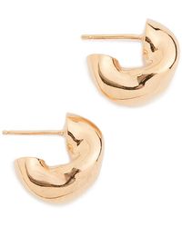 AGMES - Small Dahlia Hoops - Lyst