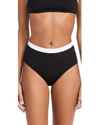 STAUD - Devon High Rise Bikini Bottom - Lyst