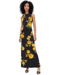 Alice + Olivia - Delora Open Back Sleeveless Crew Neck Maxi Dress - Lyst