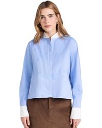 The Great - The Pleated Tux Top - Lyst