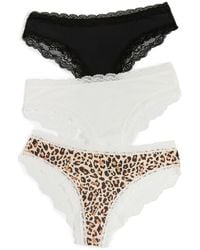 Honeydew Intimates - Honeydew Intimate Aiden 3 Pack Hipter Pantie Back/white/eopard X - Lyst