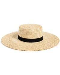 Lack of Color - Mira Straw Wide Boater Hat - Lyst