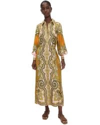 ALÉMAIS - Clemenza Silk Shirtdress - Lyst