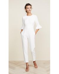 Black Halo Brooklyn Jumpsuit - White