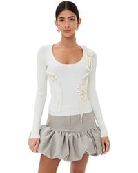 Coperni - Knitted Ribbon Long Sleeved Top - Lyst